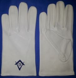 Masonic Leather Gloves